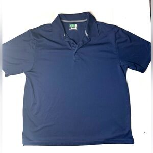 Ben Hogan Mens 2XL Power Golf Polo Shirt Blue Short Sleeve Business Casual